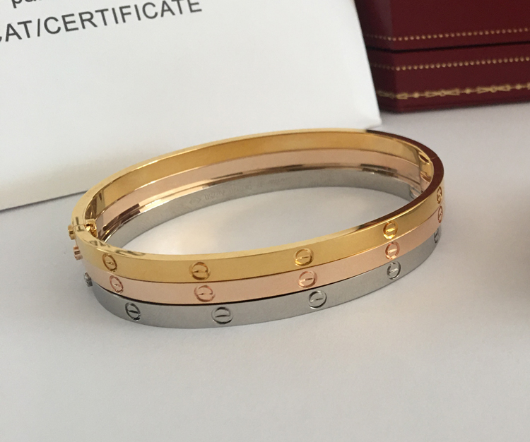 Cartier Love Bracelet Small Model Yellow Gold, Pink Gold, White Gold ...