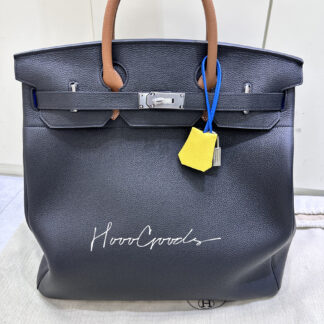 Hermès Cargo HAC Birkin 40 Black Box & Toile with Palladium